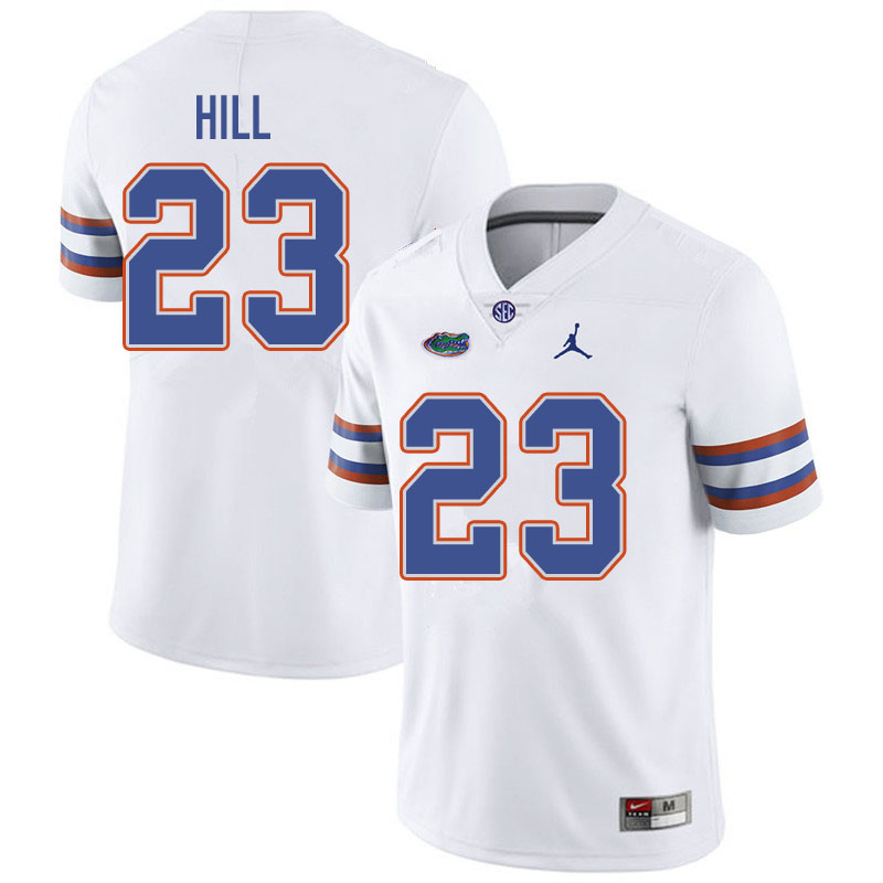 Jordan Brand Men #23 Jaydon Hill Florida Gators College Football Jerseys Sale-White - Click Image to Close